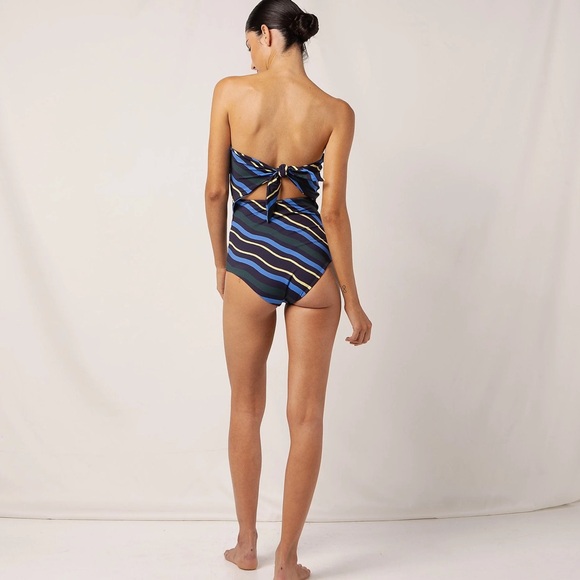 Anthropologie x Cala de La Cruz Alison One-Piece Strapless Swimsuit - Picture 4 of 13